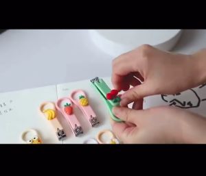ONE-C957 Gunting Kuku Mini Karakter 3D Lucu dengan Gantungan Praktis / Nail Clipper / Jepit Kuku