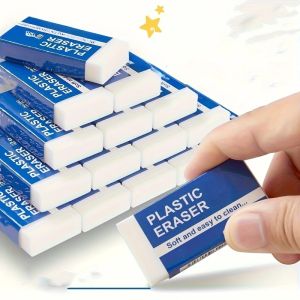 10-Pack Soft 2B Erasers Durable and Easy to Clean Suitable for Writing and Drawing Office Supplies School Essentials