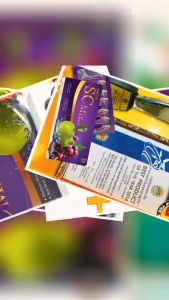 เอสซีมิกซ์ 1-3กล่อง ( SCMix ) สเต็มเซลล์พืช สกัดจากแอปเปิ้ลเขียว -องุ่น-บลเบอร์รี่-อะไซอิเบอร์รี่