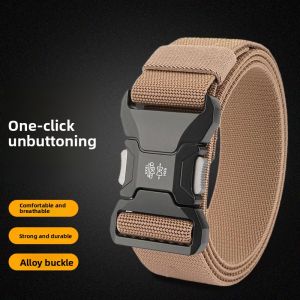 Tactical Belt for Men Outdoor Nylon Belt with Automatic Buckle