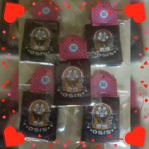 Bet/bed logo Osis SMP bordiran tebal untuk seragam bordir