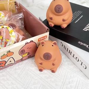 YUEYINGO Phim hoạt hình capybara Mochi pinching Đồ chơi Squishy Đồ chơi chậm phục hồi giải nén đồ chơi căng thẳng phát hành tay thư giãn Quà Tặng