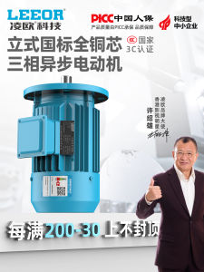 Vertical Three-Phase Asynchronous Electric Motor Full Copper 0.75/1.1/2.2/3/4/5.5/7.5KW Power Supply Three-Phase Motor