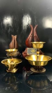 Chén Hộ Pháp Chén Cúng Bằng Đồng Chén Đựng Nến Đựng Nước Cúng Phật Pháp Bảo Mật Tông Tâm Ý MS2