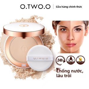 Phấn Phủ Dạng Nén O.TWO.O Full Size Kết Thúc Lì Kiểm Soát Dầu Chống Thấm Nước Che Khuyết Điểm Dùng Được Cho Mọi Loại Da