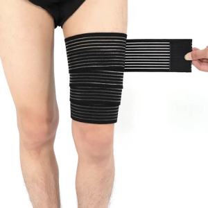 180CM High Elastic Compression Knee Wrap Adjustable Sports Bandage Pressure Support Knee Leg Protector for Fitness Training
