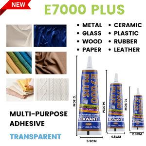 E7000 PLUS Strong Multi-Purpose Glue E-7000 Upgrade Fabric Leather Metal Plastic Waterproof Flexible DIY Craft Adhesive