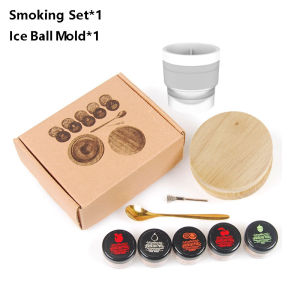 Whiskey Smoker Kit with Wood Chips-5 Flavors Old Fashioned Drink Smoker Infuser for Cocktails Birthday Bourbon Gifts Bar Kitchen