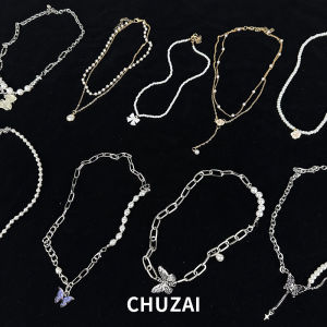 Chuzai Pearl Bows Necklace Female New Arrival Classy Stylish Sweater Chain Girlfriends Student Necklace Jewelry