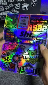 STIKER HOLOGRAM PSHT TERATE ISI 14pcs - ANTI AIR (VOL 12 HLG) STIKER PERGURUAN | STIKER SILAT HELM LAPTOP