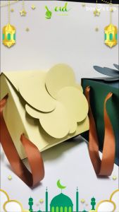 Box Kotak Kue kering Lebaran Idul Fitri - KEMBANG HIJAU