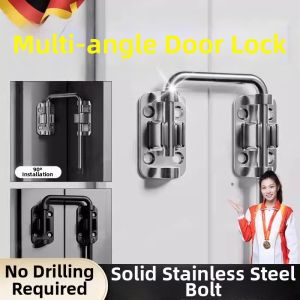 KUWUBIANJING | Theft-proof Thick No-drilling Required Door Lock Latch