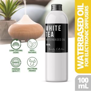 Brooks Collection White Tea Water based Waterbased Essential Oil 100mL for Diffusers Humidfiers Water based Oil Water Soluble Oil Ozonizers Humidifiers Aromatherapy Ultrasonic Diffuser for Home Stress Relief Serenity Sleep Oil Blend