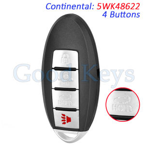 KR55WK49622 KBRTN001 5WK48622 Smart Remote Key Fob for Nissan Murano 2005 2006 2007 2008 2009 2010 2011 2012 2013 2014 315MHz