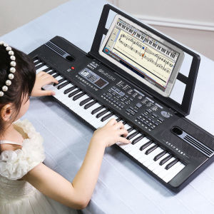 Easygoing【24 Jam Kirim COD】Mainan Piano Mainan Anak Piano Elektronik 61 Keys Piano Anak Mainan Edukasi Mainan Anak Lengkap Mic Dan Charger