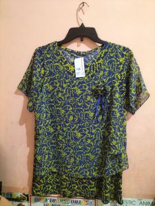 blouse shyfon bunga