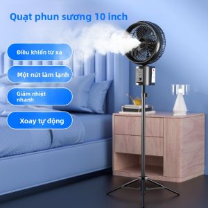 ICANZUO | Quạt Sạc Có Dây Điều Khiển Từ Xa Pin Dài 10inch Cho Bàn Và Sàn Khi Đậu Trại