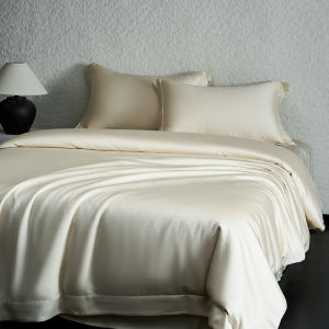 Luxurious Minimalist Tencel Bed Sheets And Duvet Cover Cooling
