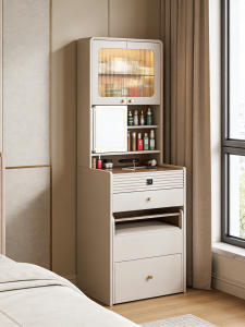 ZUNTONGGE | Solid Wood Compact Bedroom Modern Large Capacity Vanity Desk 60cm