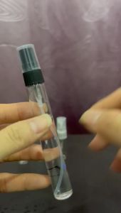 Botol kaca kosong(tulisan)refillable Glass empty spray bottle(5ml/10ml)with ml printing/perfume fine mist bottle spray分装玻璃喷雾空瓶(毫升刻度)