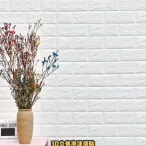 Murah Banget - Wallpaper Dinding Foam 3D Kecil Motif Batu Bata / Stiker Dinding Mini Dekorasi / Wallpaper Dekorasi Rumah