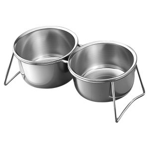 7o | Stainless Steel Pet Feeding Bowl Set Anti-Tip