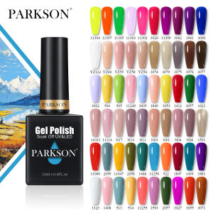 Parkson 280 Colors Hot Sale Color Nail Gel Polish Glass Bottle Varnish Hybrid Lacquer Top Base Coat Soak Off LED Manicure Art