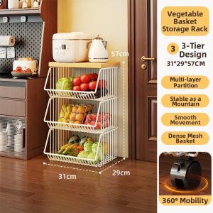 evesigar | Multi-purpose Kitchen Storage Cart
