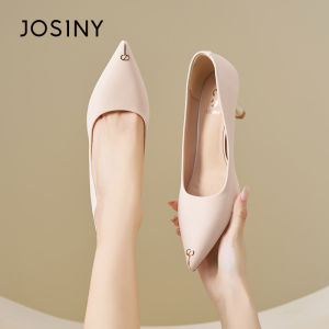 Josiny | Elegant Pointed Toe French Style Shallow Mouth High Heels