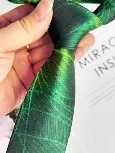Romguest | Korean Style Green Water Gradient Narrow Tie 6cm