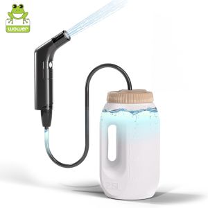 Bình Xịt Vệ Sinh Cá Nhân Cầm Tay 2.5L Sạc Điện Di Động Dùng Cho Du Lịch Cắm Trại - Nhựa ABS Đen/trắng