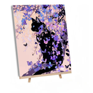 Beautiful Landscape and Black Cat Nature Scene Jigsaw Puzzle 500/1000/1200/2000PCS Mindful Game Stress Relief Decor Gift