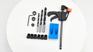 Bộ Cữ Khoan Chéo Mini - Khoan Xiên Ghép Góc Vuông - Full Phụ Kiện - Tặng Kèm Cảo Kẹp Nhẫn