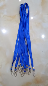 Dây đeo thẻ lụa MÓC SẮT Combo túi 50 Dây đeo thẻ nhân viên HÀNG LOẠI 1
