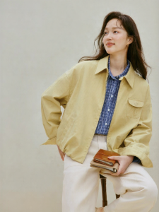 INMAN | Áo Khoác Dài Tay Kiểu Nụ Hoa Vintage
