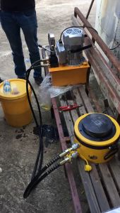 Ready✅ ZCB-700AB Hydraulic Oil Manual Hand Pump 750W Double Acting Driven 220V 7L Equipment Punching Tools High Pressure