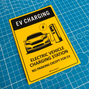 EV Charging. Electric Vehicle Charging Station No Parking Except For EV. Sign Label Notice Signage. Notice. Laminated Waterproof Scratch Resistant. Suitable for Indoor and Outdoor. - Lazada