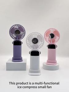 Quạt Điện Cầm Tay Di Động Có Thể Sạc Lại Loại C 1200mAh Với Tốc Độ 90 ° Màn Hình Kỹ Thuật Số LED Có Lưỡi Dao Kim Loại Có Thể Gập Lại Dành Cho Ký Túc Xá Sinh Viên