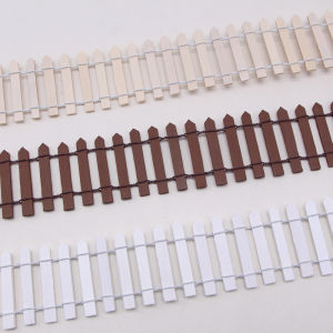Micro Landscape Zakka Wooden Fence Dollhouse Succulent Decorative Garden Fence 5*90cm Home Decorations Artistic Style