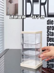 Rotating Storage Box Transparent Multi-Layer Beauty Egg Storage Rack