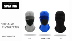 Khăn Trùm Đầu Ninja SWAT ARI Cao Cấp Có Lưới Thở Chống Nắng Chống Tia UV Đi Phượt Chạy Grab