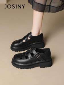 Josiny | Closed-toe Thick-soled Heel Increasing Breathable Roman Sandals