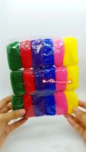 IKAT RAMBUT DONAT ISI 18PCS KUNCIR RAMBUT DONUTS 18