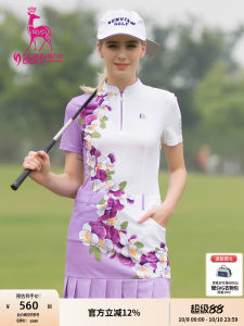 ชุดกอล์ฟผู้หญิงสีสันสดใส ทรงเข้ารูป ทรงเข้ารูป สวมใส่สบาย ชุดกอล์ฟผู้หญิง SUNVIEWGOLF IH0TL157 ฤดูใบไม้ร่วง 2019