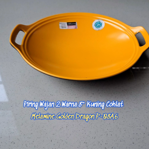 Piring Wajan 2 Warna 8" Melamine - Golden Dragon P-08A6