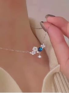 WHC Trang Sức Vòng Cổ Hoa Phong Cách Hàn Quốc Ánh Sáng Sang Trọng Cao Cấp Xương Đòn Dây Nữ Thời Trang Tình Bạn Quà Tặng