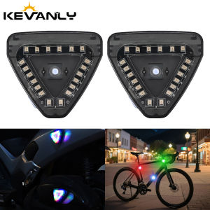 KEVANLY | 1/2in1 Motorcycle LED Tail Light Warning Fash Strobe Light Solar Charging Signal Lamp USB 6 Modes Colorful For Car UTV ATV JEEP