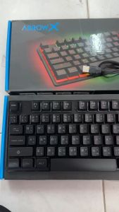ARROW X YDK-AK-600 คีย์บอร์ด มีไฟทะลุ Keyboard RUBBER DOME RAINBOW LED (EN/TH) Gaming แท้ประกันศูนย์