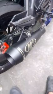 【Spot】38-51mm Universal M4 Exhaust Pipe Motorcycle Muffler Pipe Ekzos Muffler Canister Pipe