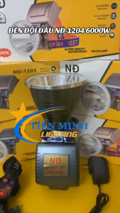 Đèn Đội Đầu NĐ-1204 6000W - SIÊU SÁNG Chóa Đèn 11cm TẦM CHIẾU XA